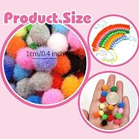 TOAOB 300db 10mm Pom Pom Craft Szett Vegyes Színes Puha Dekorációs Golyók DIY Kézimunkához 2