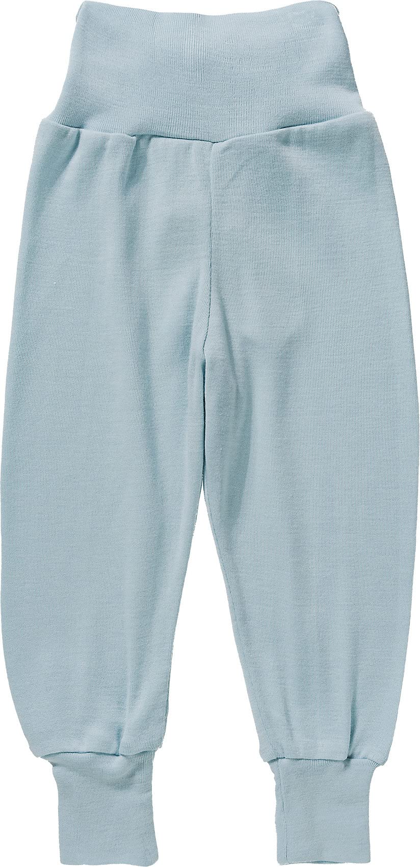 Engel Baby Hose mit Nabelbund reine Bio-Wolle/Seide, Gletscher, 62/68