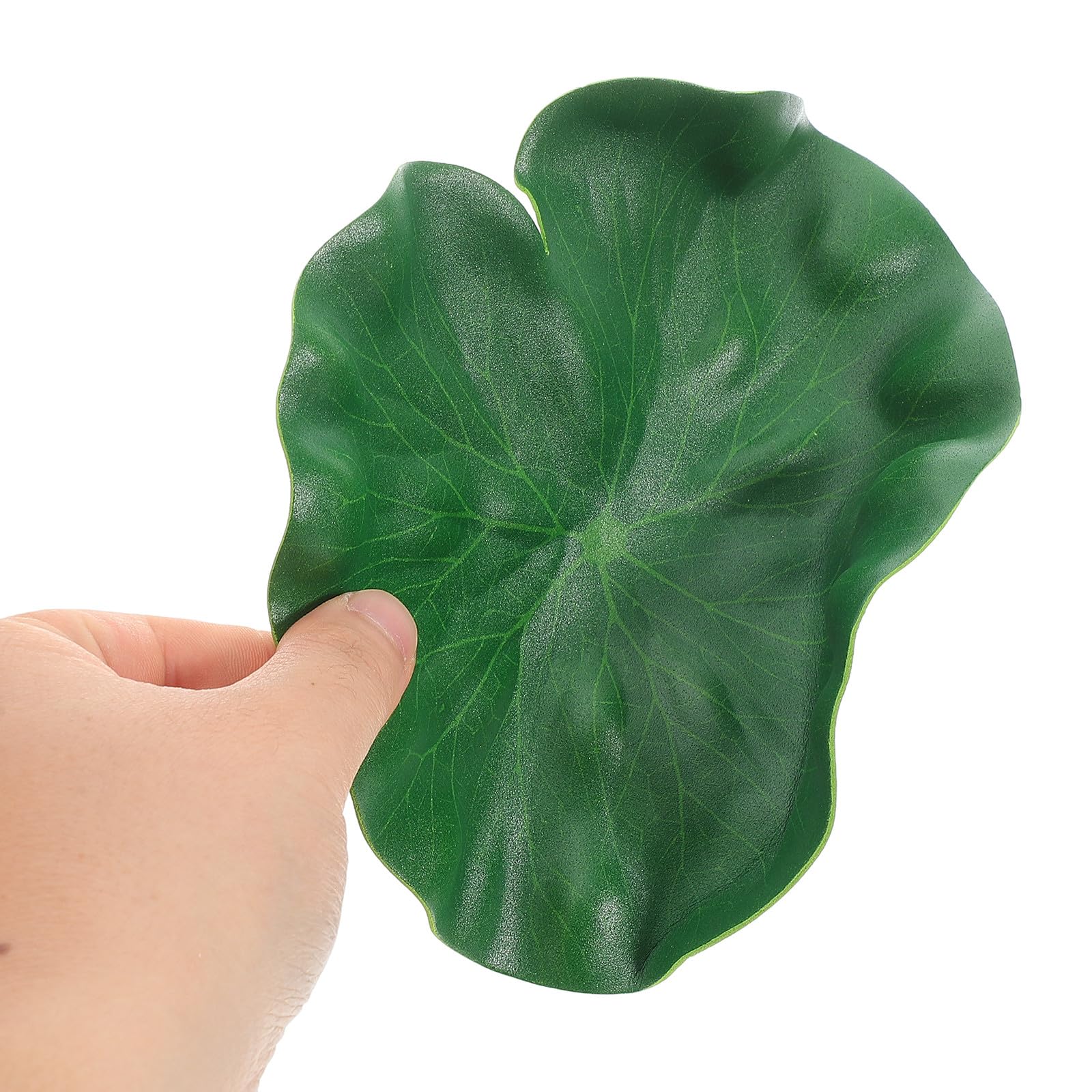 Set de Table Antidérapant en Plastique Vert Forme Feuille de Lotus 3pcs, Résistant à l'usure et Isolant Thermique, pour Buffets et Restaurants