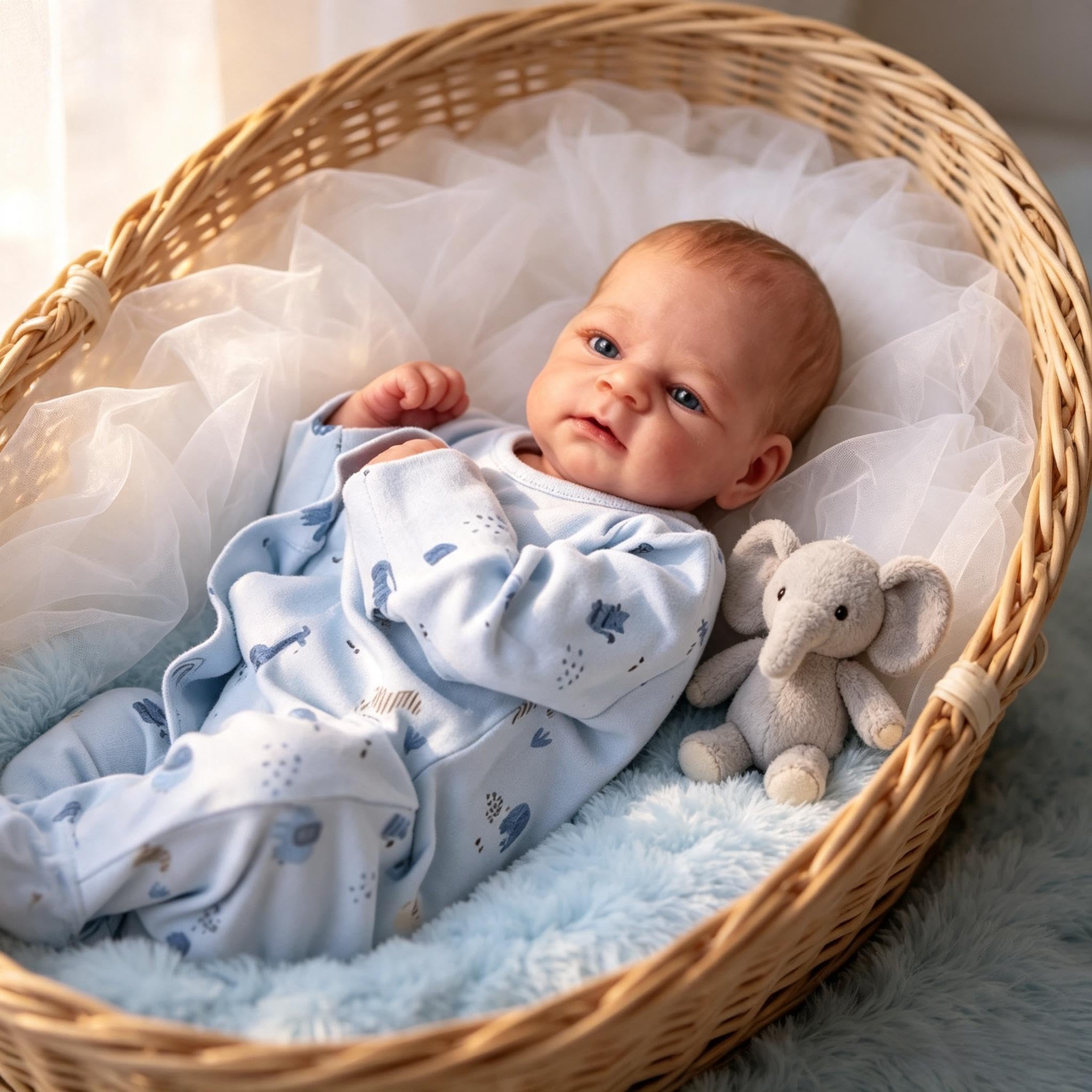 RXDOLL Real Life Reborn Baby Dolls Girl 43 cm realistyczne lalki noworodka, silikonowe, na całe ciało, winylowe, realistyczne, anatomicznie poprawne, lalka Reborn, nadaje się do prania, zabawka dla