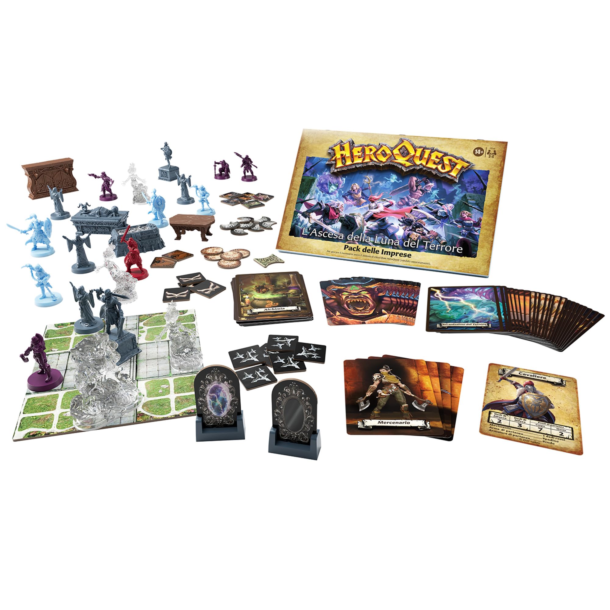Avalon Hill, HeroQuest, Pack delle Imprese L'ascesa della Luna del Terrore, per giocare è necessario avere il Sistema di Gioco Base HeroQuest, gioco per roleplay