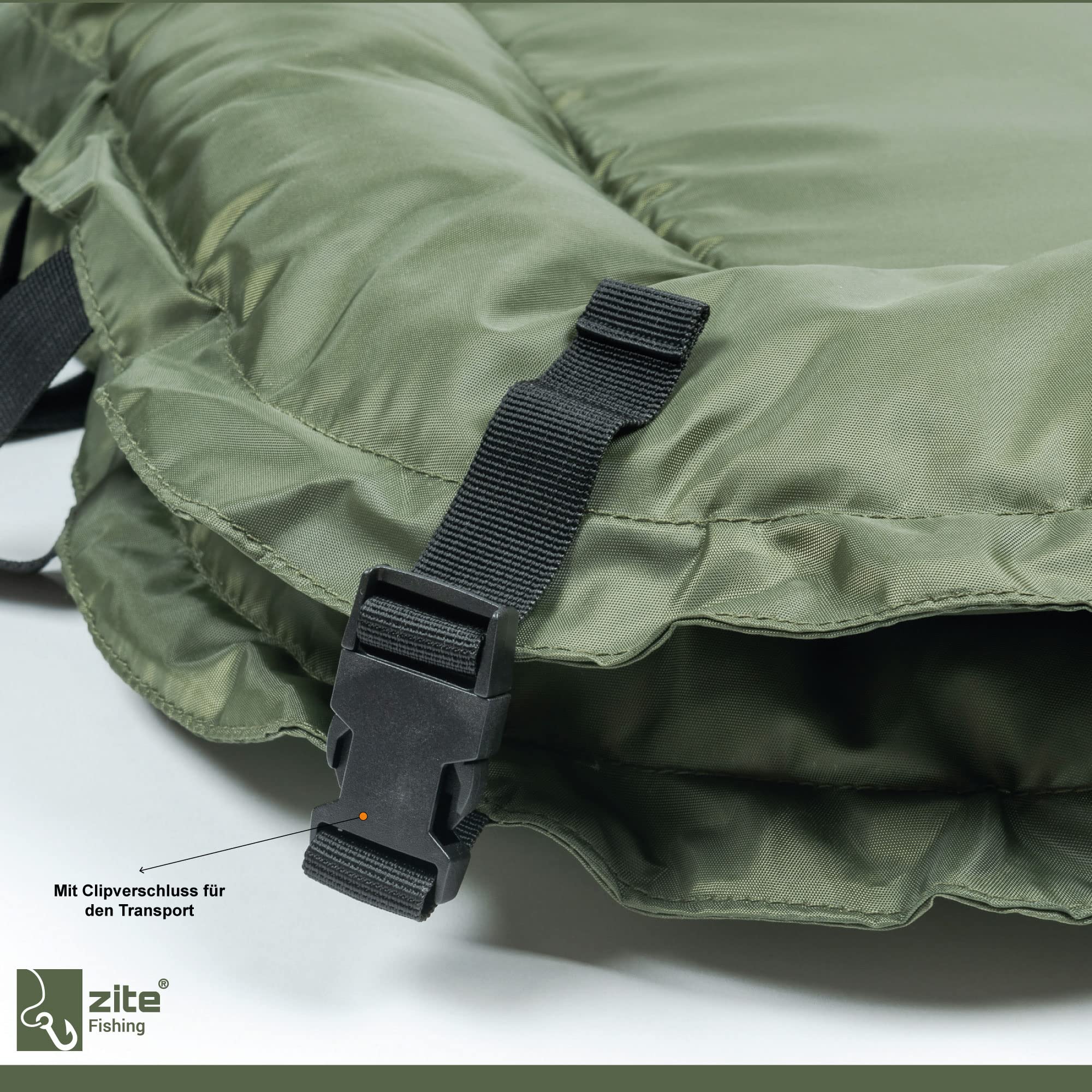 Zite Fishing Karpfen Abhakmatte XXL - Schwimmend & Extra hoher Rand - Faltbare Karpfen-Matte zum Fische Abhaken 100x70cm