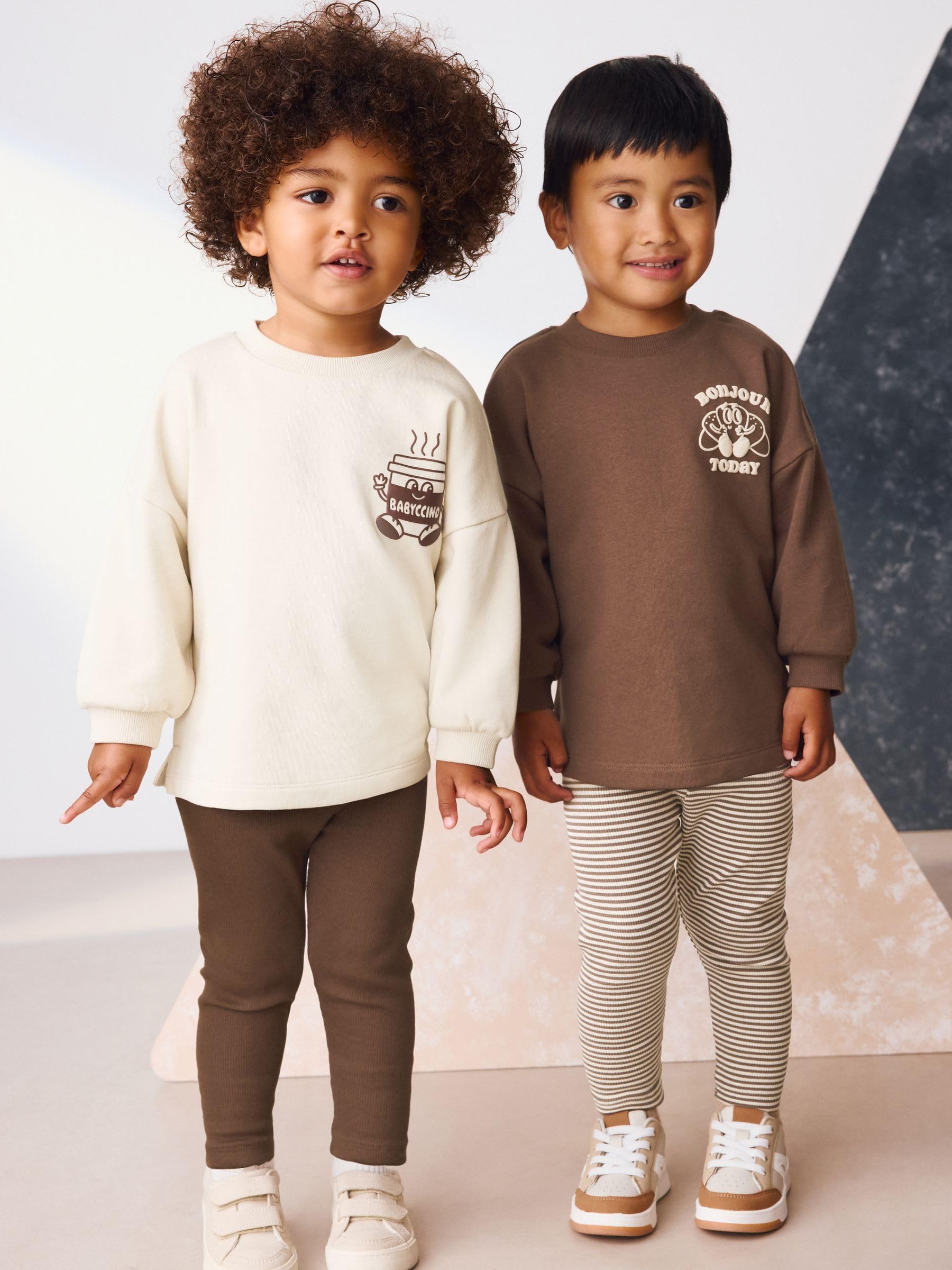 NEXT Jungen 2-teiliges Set mit Langarmoberteil und Leggings 62-122