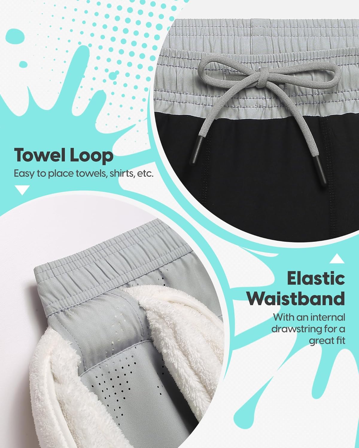 maamgic Mens Running Shorts with Compression Liner 5" Quick Dry Workout Shorts Anti-Chafe Gym Shorts 2 in 1 Athletic Shorts - Image 3