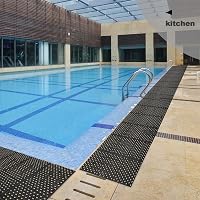 ybaymy Csúszásmentes Gumiszőnyeg 210x90cm Konyhai Drénezőanyag Fáradságcsökkentő 8