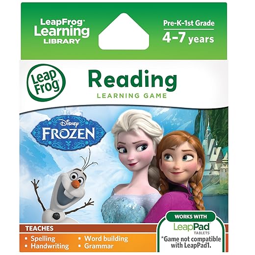 LeapFrog Disney Frozen Learning Game (for LeapPad Platinum, LeapPad Ultra, LeapPad2, LeapPad3)