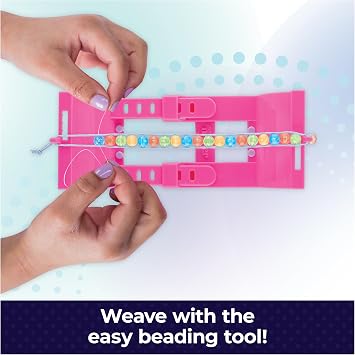 Cool Maker BFF Beads Friendship Bracelet Making Kit, Ages 6+ | Craft 10 Friendship Bracelets, 230 Beads & Cords, Mini Maker, Easy DIY Arts & Crafts, Birthday Gifts Idea for Girls