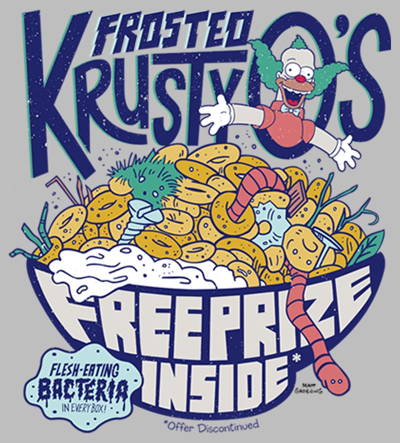 Men's The Simpsons Frosted Krusty O's Long Sleeve Shirt