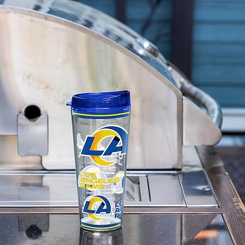 Miniatura 134 de Rico Industries NFL - Vaso de fútbol americano de doble pared, 16 onzas, tapa W