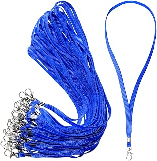 Premium 50 Pack Lanyards for id Badges, Lanyards for ID Name Badge Holder, Name Tag Holder