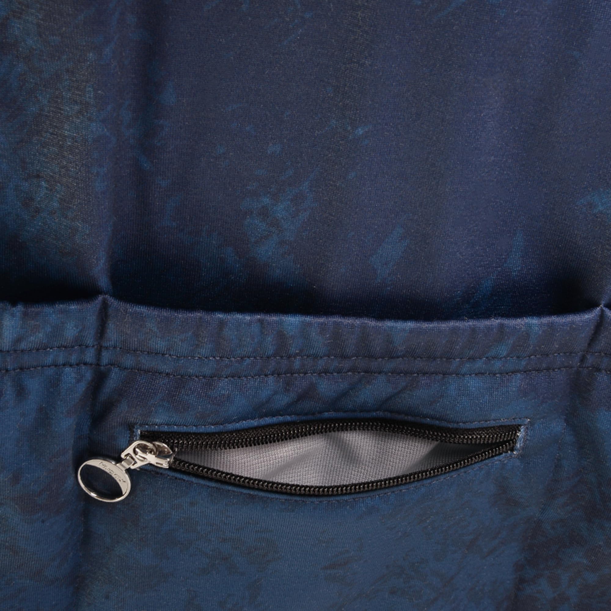 NUCKILY Thermo-Radtrikot für Herren, langärmelig, mit Fleece gefüttert, Fahrradjacke mit Taschen für den Winter und kaltes Wetter, Fahrradbekleidung, MI0041, Blau, Größe M