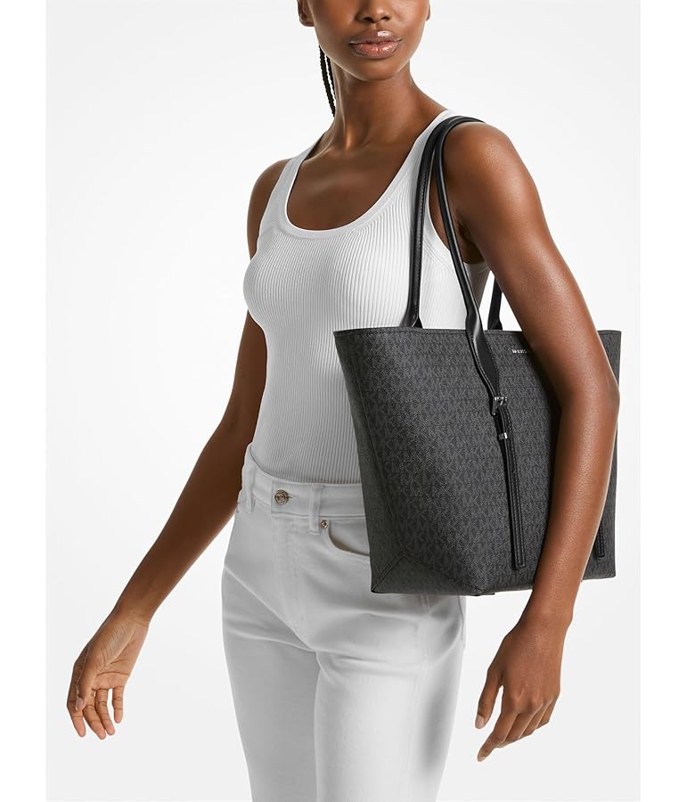 Amazon.com: Michael Kors Moore Large Buckle Tote, Black
