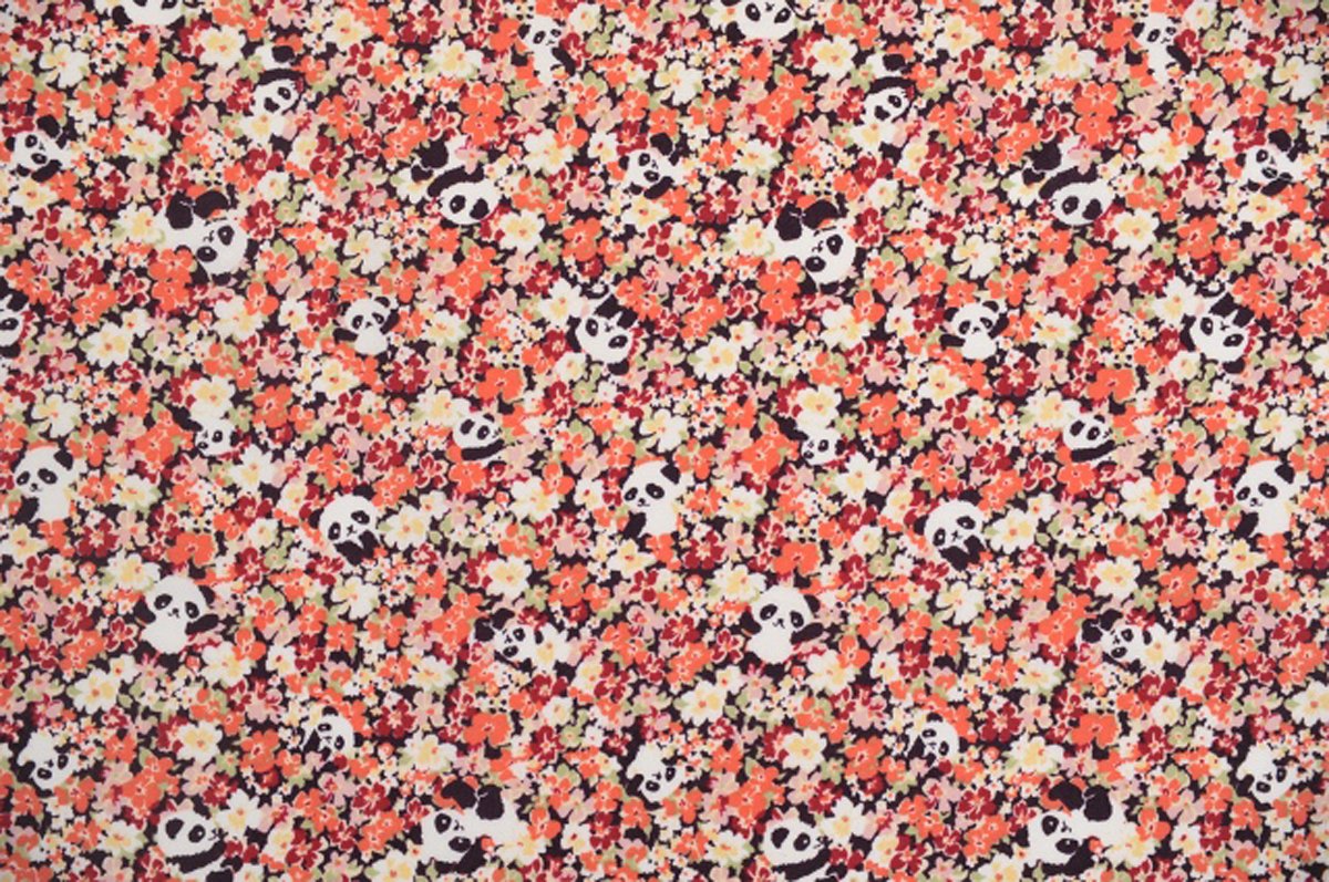 Amazon.co.jp: コスモテキスタイル リトルガーデン かくれパンダ