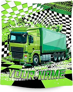 Personalized Boys Blanket, Truck Blankets for Kids, Custom Gifts with Name, Construction Truck Throw, Cozy Flannel Toddler Throws for Boys, 40"x50"