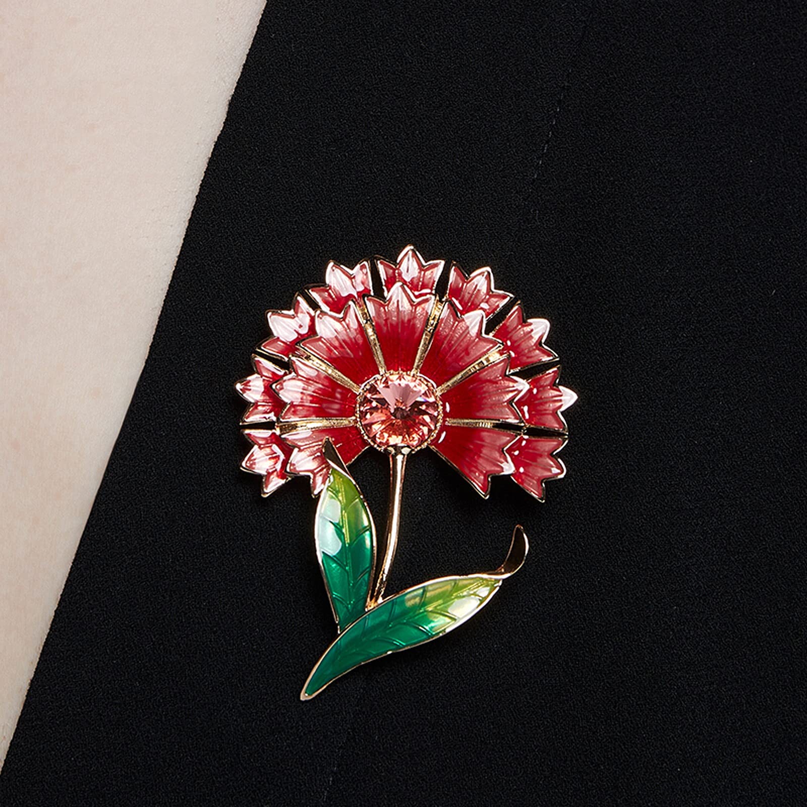Broszka Pin dla kobiet mężczyzn jesień chryzantema broszka panie płaszcz płaszcz akcesoria moda emalia klapa pin panie urodziny ślub bal dekoracyjne wesele urodziny akcesoria na im