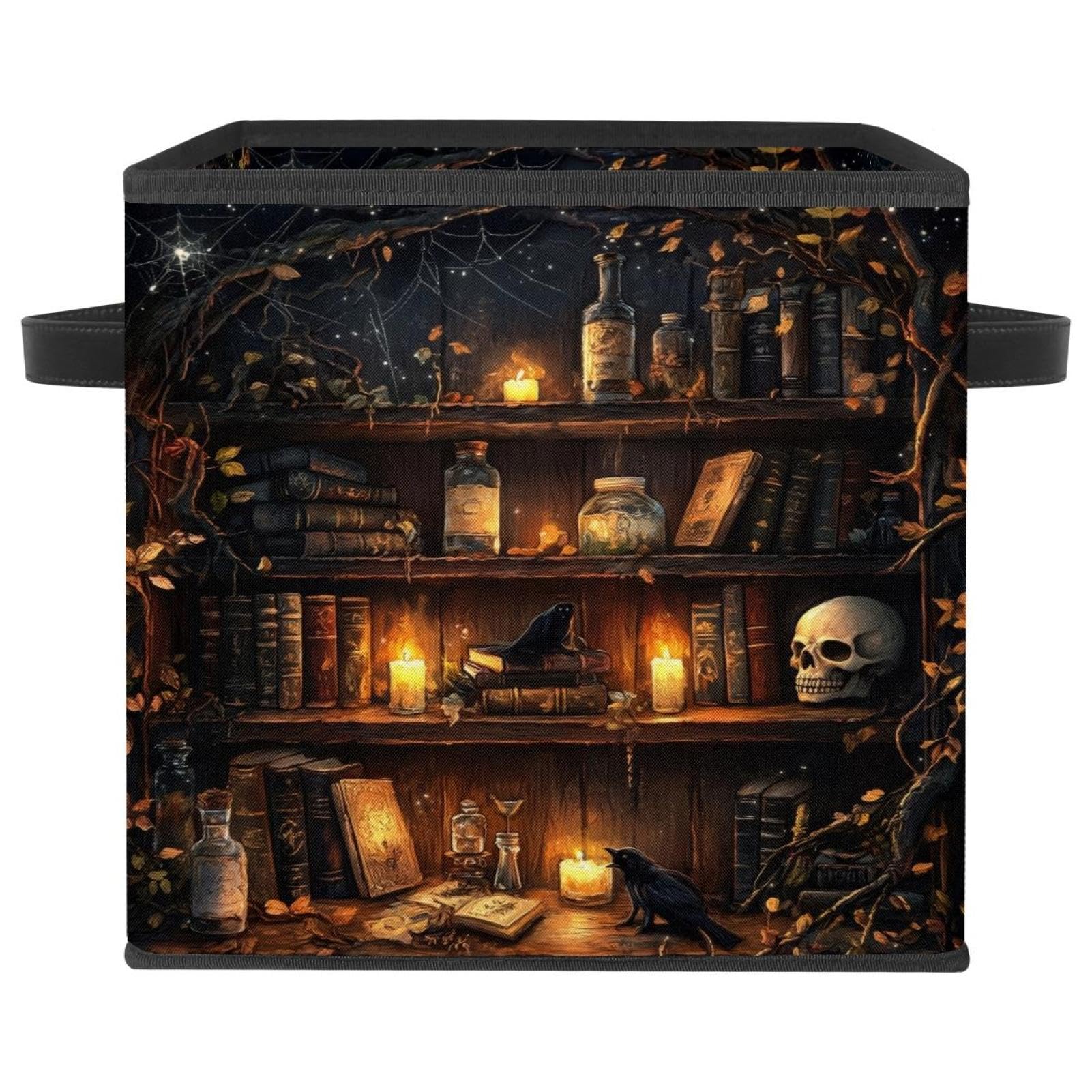 Boîte de rangement magique bibliothèque cube pliable en tissu Oxford 27.9 cm linge