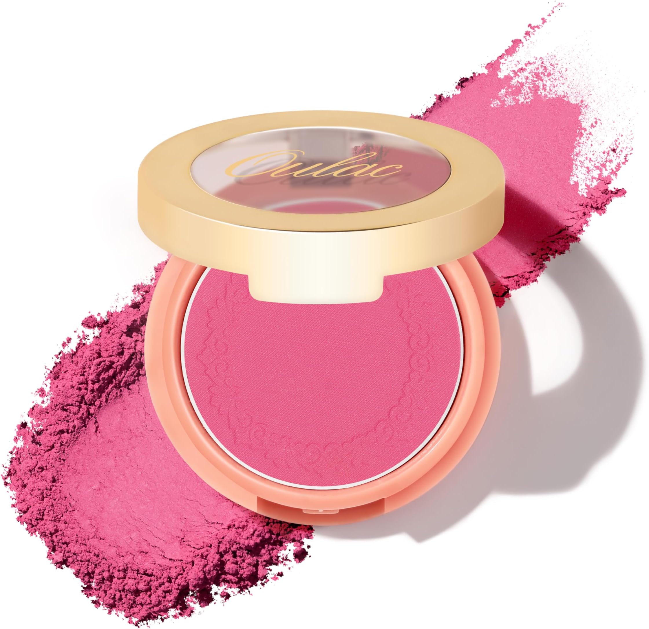 Bright Pink Blush, Blushers for Cheeks Make up, Powder Blush For High-Pigment Colour, Long-Lasting Fade & Sweat Resistant, Vegan & Cruelty-Free, N06 Dance with me
