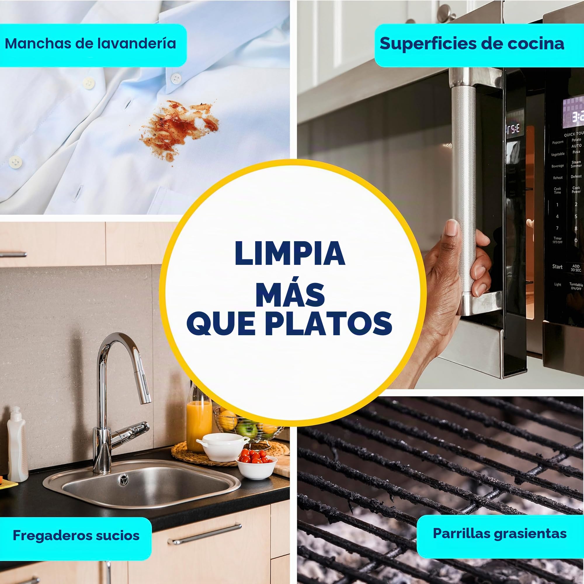 Dawn Platinum Powerwash - Espray para platos, jabón para platos, paquete de aroma fresco, 1 spray (16 onzas líquidas) más 3 recambios (16 onzas líquidas cada una)