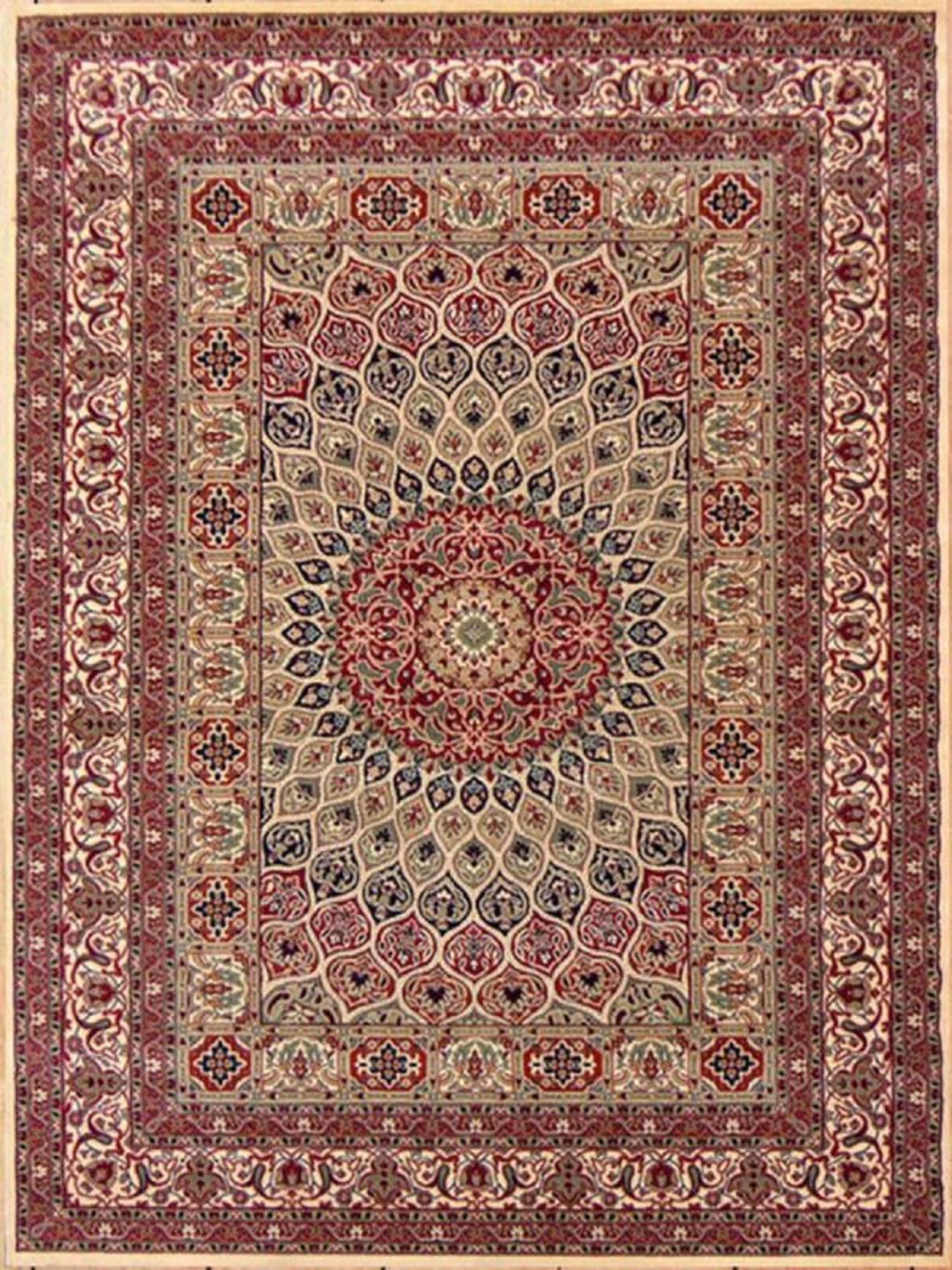 Valley Craft Kashmiri Persian Rugs New Look Kashmiri Silk Branded Carpet Persian Design Living Room & Bedroom for Living Room with 1 Inch Thickness (2x6 Feet ColorBlue)