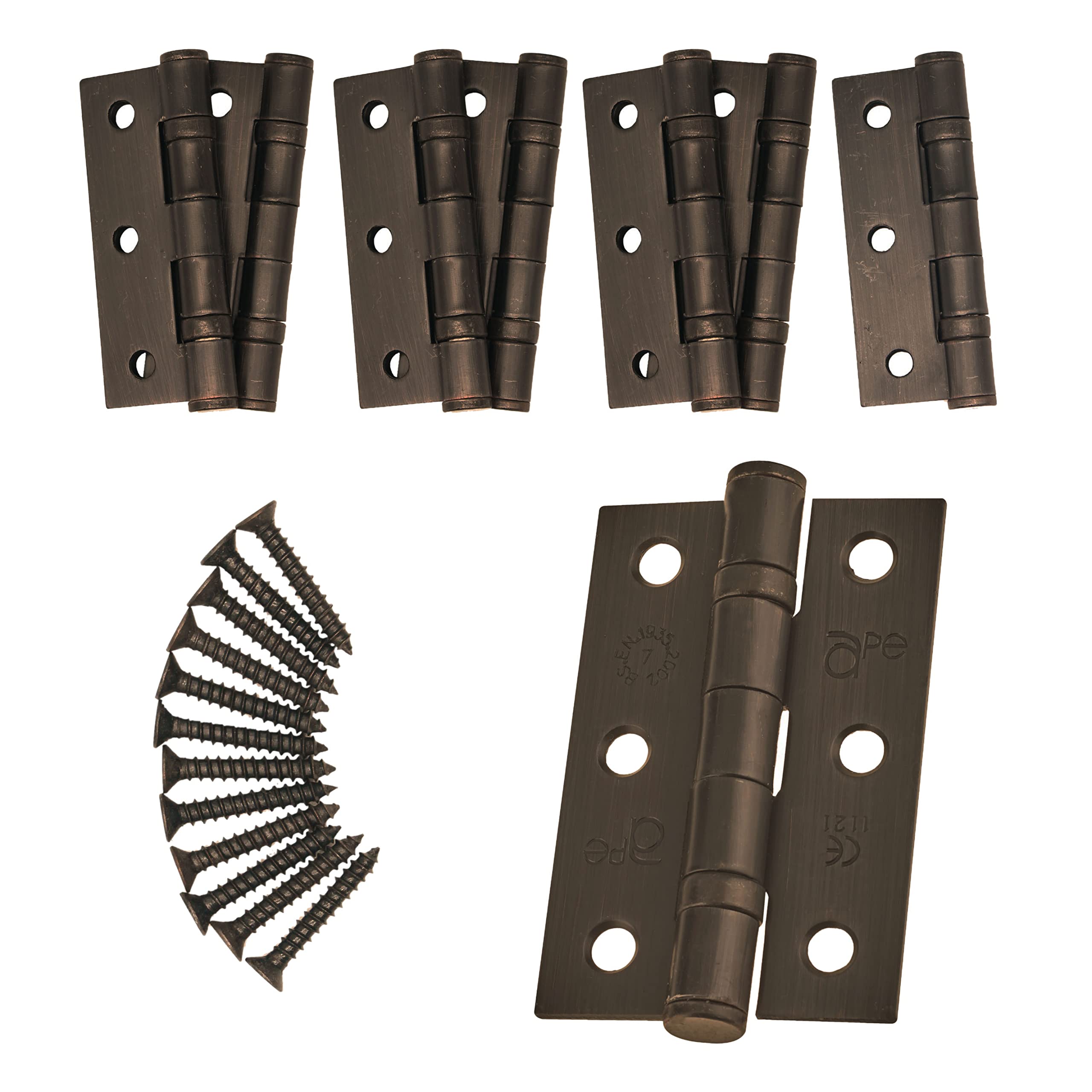 Eai Dark/Bronze Door Hinge 3" / 76Mm Ball Bearing Washer Ce Grade 7 For Fire Door 4 Pair
