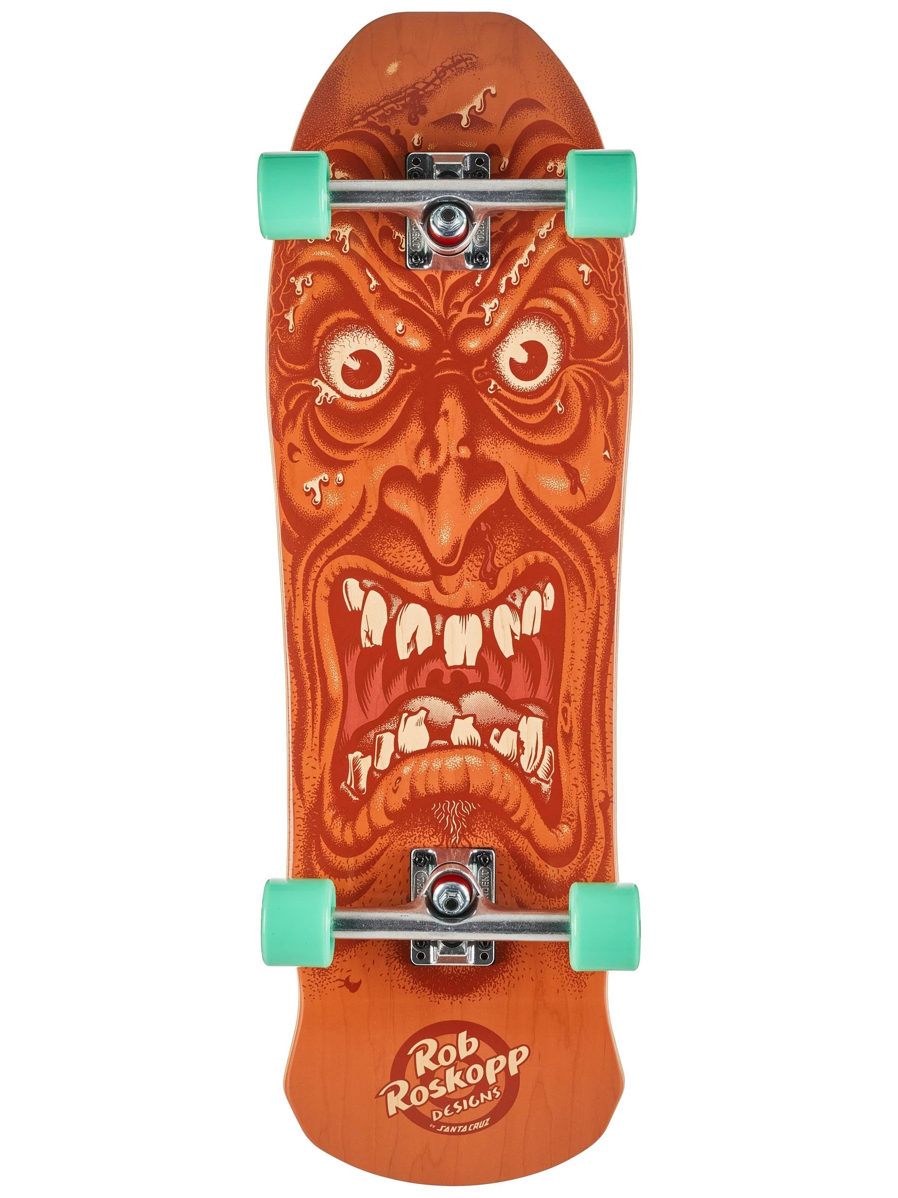 Amazon.com: Santa Cruz Roskopp Face 9.5in x 31in Shaped Skateboard