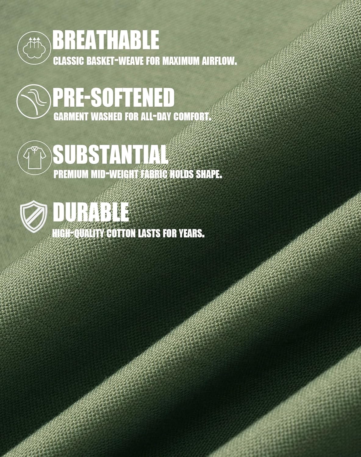 CHRONOLINE Short Sleeve Button Down Shirt for Men Regular Fit Oxford Cotton Work Shirt with Pocket Work Utility Top for Men