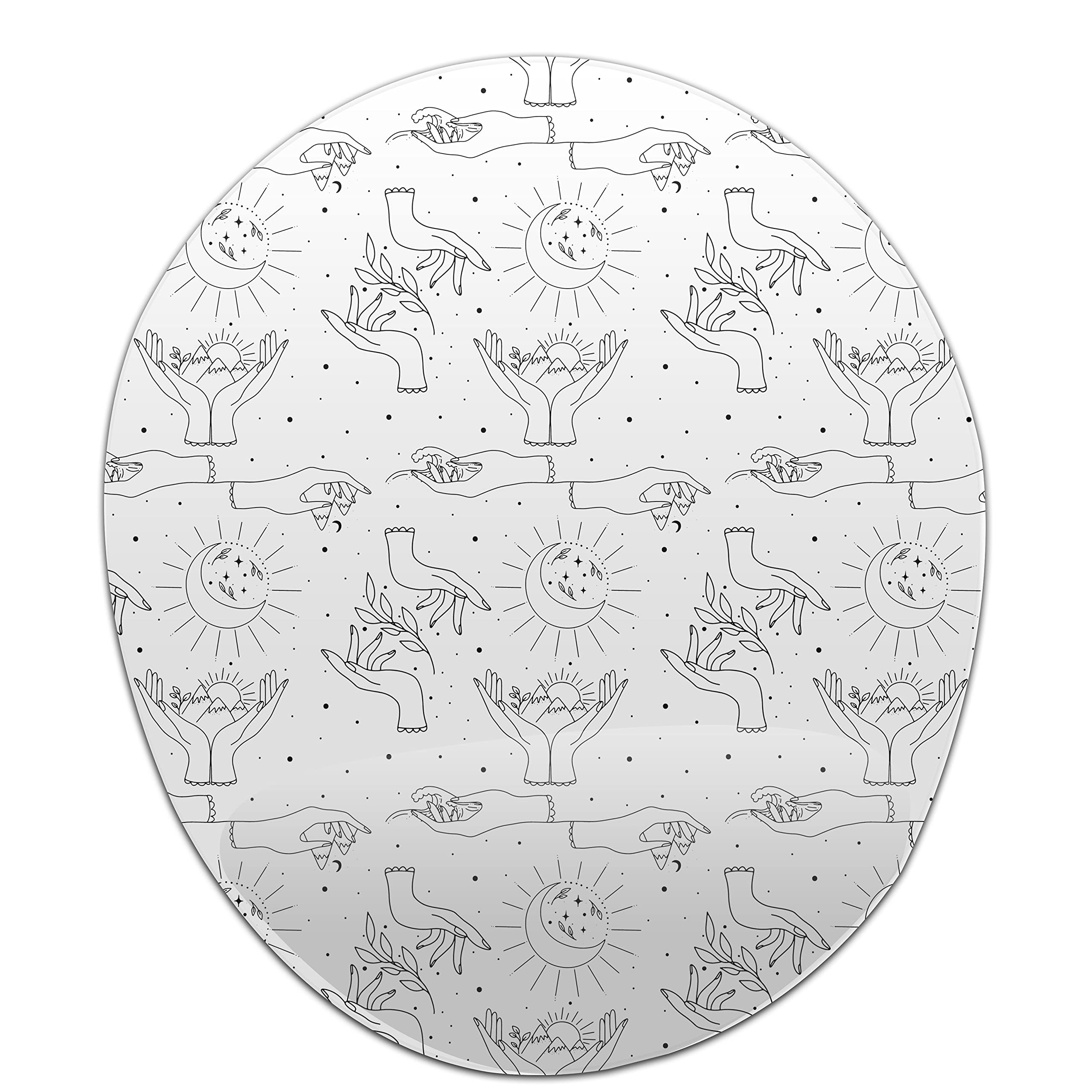 Bonamaison Ergonomisches Mauspad Mit Handgelenkauflage – 20x23 Cm, Rutschfeste Basis, Für Büro & Gaming