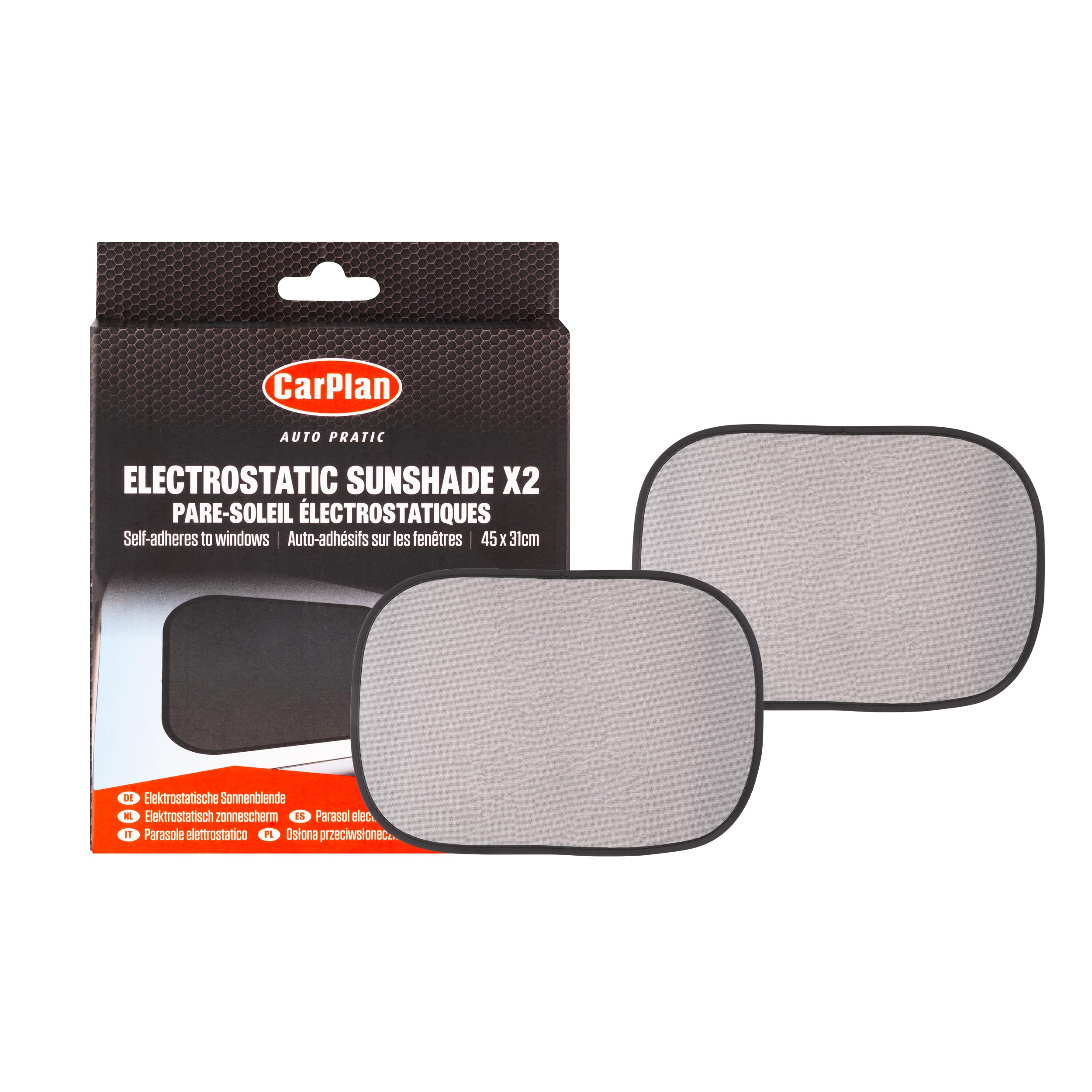 Carplan Auto Pratic Electrostatic Sunshade Pack Of 2 Caa105