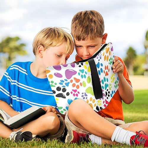 Miniatura 6 de Carpeta de tarjetas coleccionables Colored Paws con 4 bolsillos con 50 fundas extraíbles, carpeta de álbumes de tarjetas de 3 anillos con capacidad