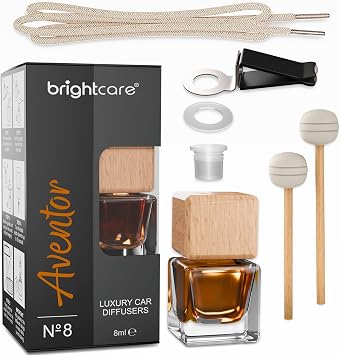Car Air Freshener Inspired by Creed Aventus | Car Diffuser | Long Lasting Scent with Vent Clip | Strong Autotmotive Freshener with Odour Eliminating | 8ml Pack of 1 Aventor