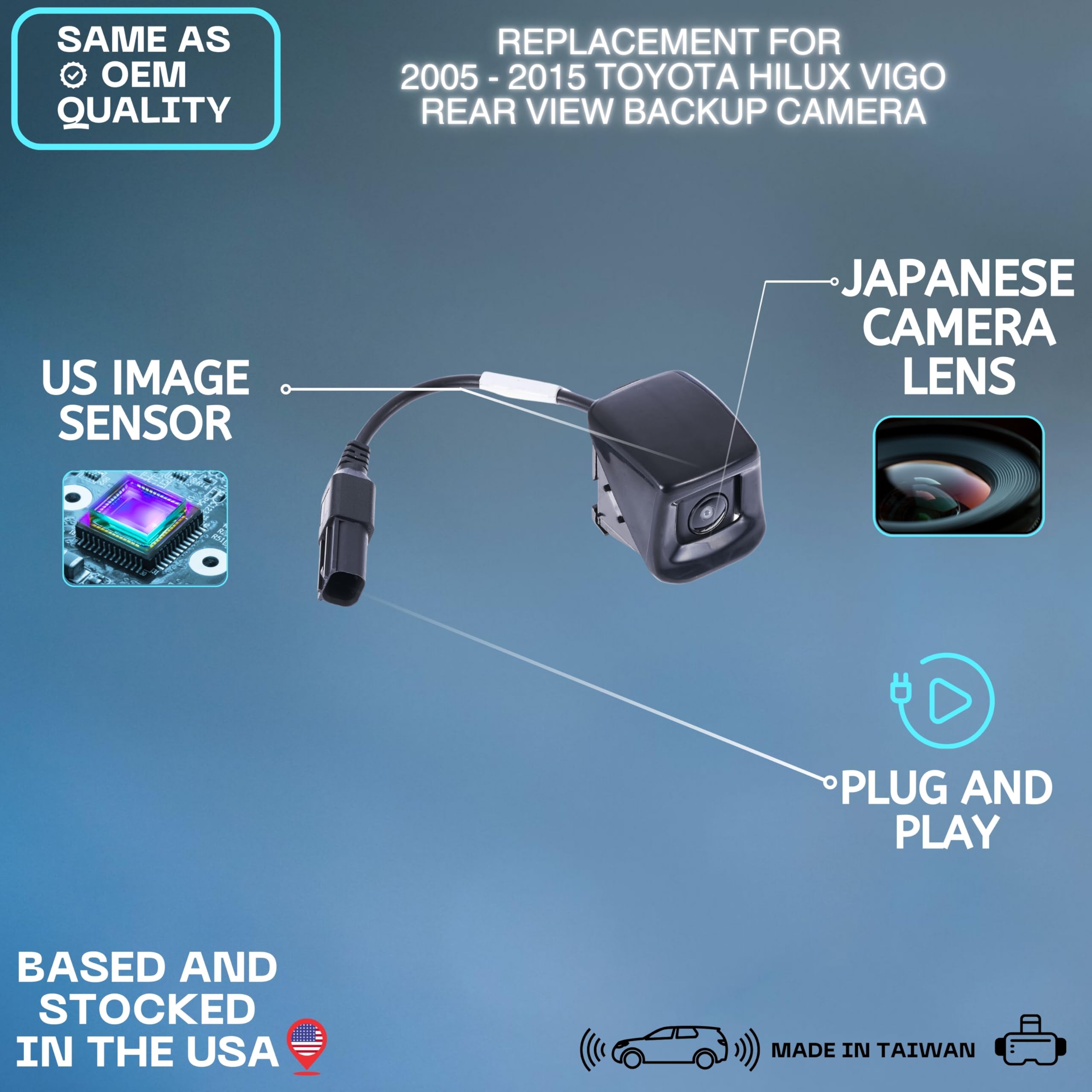Partuto Rear View Back Up Camera No.86790-04010 - Car Rear