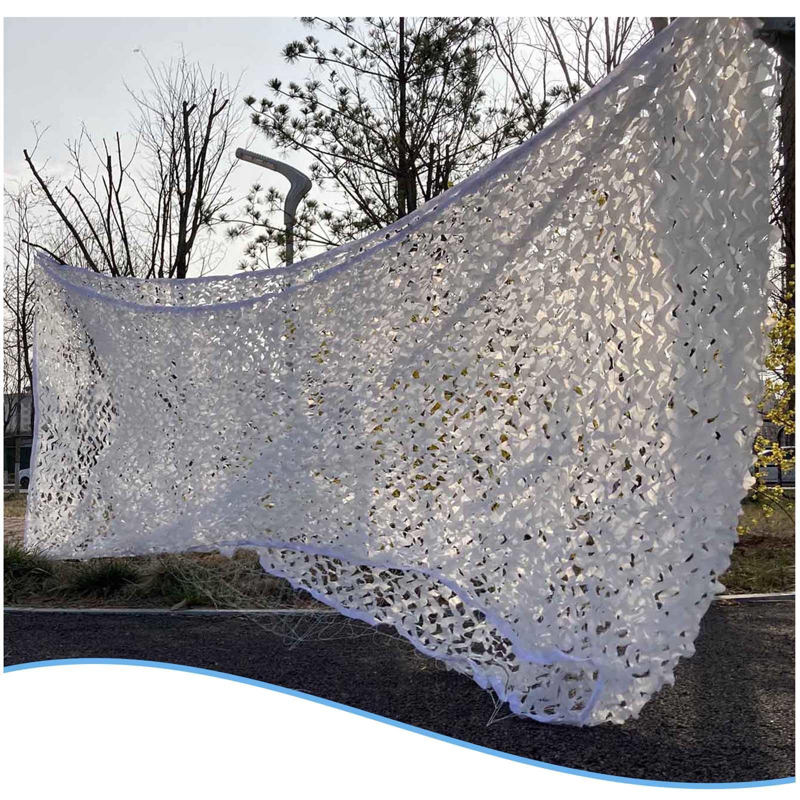 Weißes Tarnnetz 2x2m 2x5m 3x4m 4x6m 5x7m 7x9m, Sonnensegel, Schattennetz, Outdoor Camouflage Netz Für Militär/Jagd/Camping, Sonnenschutz-tarnnetz,White-1.5x2m(4.9 * 6.6ft)