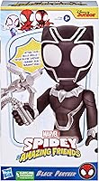 Vista 2 de Spidey and his Amazing Friends Figura de Acción de Pantera Negra Supersized de 9 pulgadas, Juguetes de Superhéroes Preescolares de Marvel, Regalos