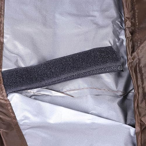Miniatura 8 de TOPINCN Fundas protectoras impermeables para sillas de salón al aire libre, funda duradera para muebles de jardín y patio (café)