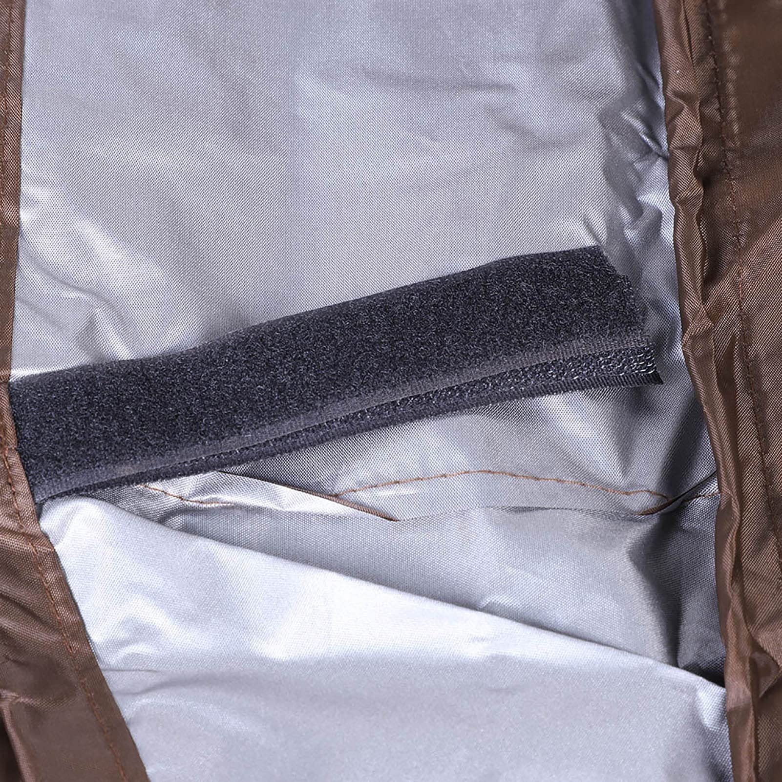 Rengue Copertura per Poltrona Lounge da Esterno 190, in taffetà di Poliestere Rivestito in Argento, Copertura per Mobili da Giardino, 208 X 76 X 41 Cm, Protezione Dalle Intemperie con Coulisse per