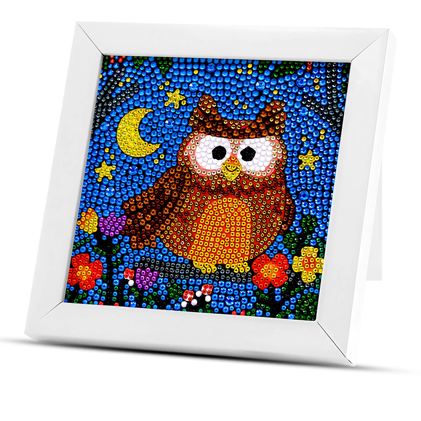 Sponsored Ad – Cute Diamond Painting Kits for Kids,7x7In Cartoon Diamond Art with Frame,Gems for Boys & Girls 7-12, Arts and Crafts with Pen, Arts & Crafts Tray,Painting Glue Clay for Kids (Owl)