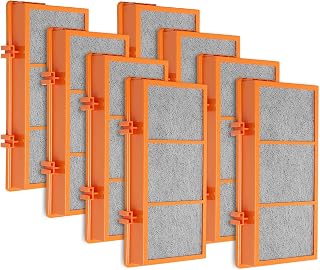 DerBlue 8pcs Smoke Grabber Filter Replacement Filters Compatible with Holmes AER1 Filter,Replacement 30AS-U4R,3-in-1 Activated Carbon Air Filter