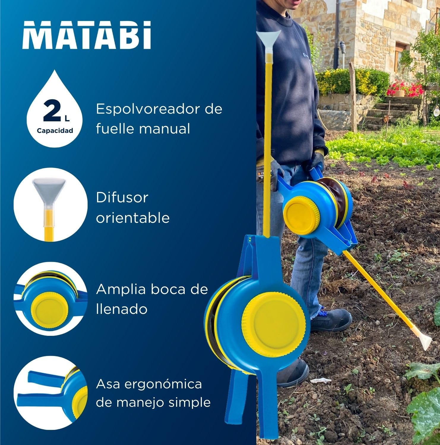 Matabi POLMINOR - Espolvoreador de 2 kgs. POL