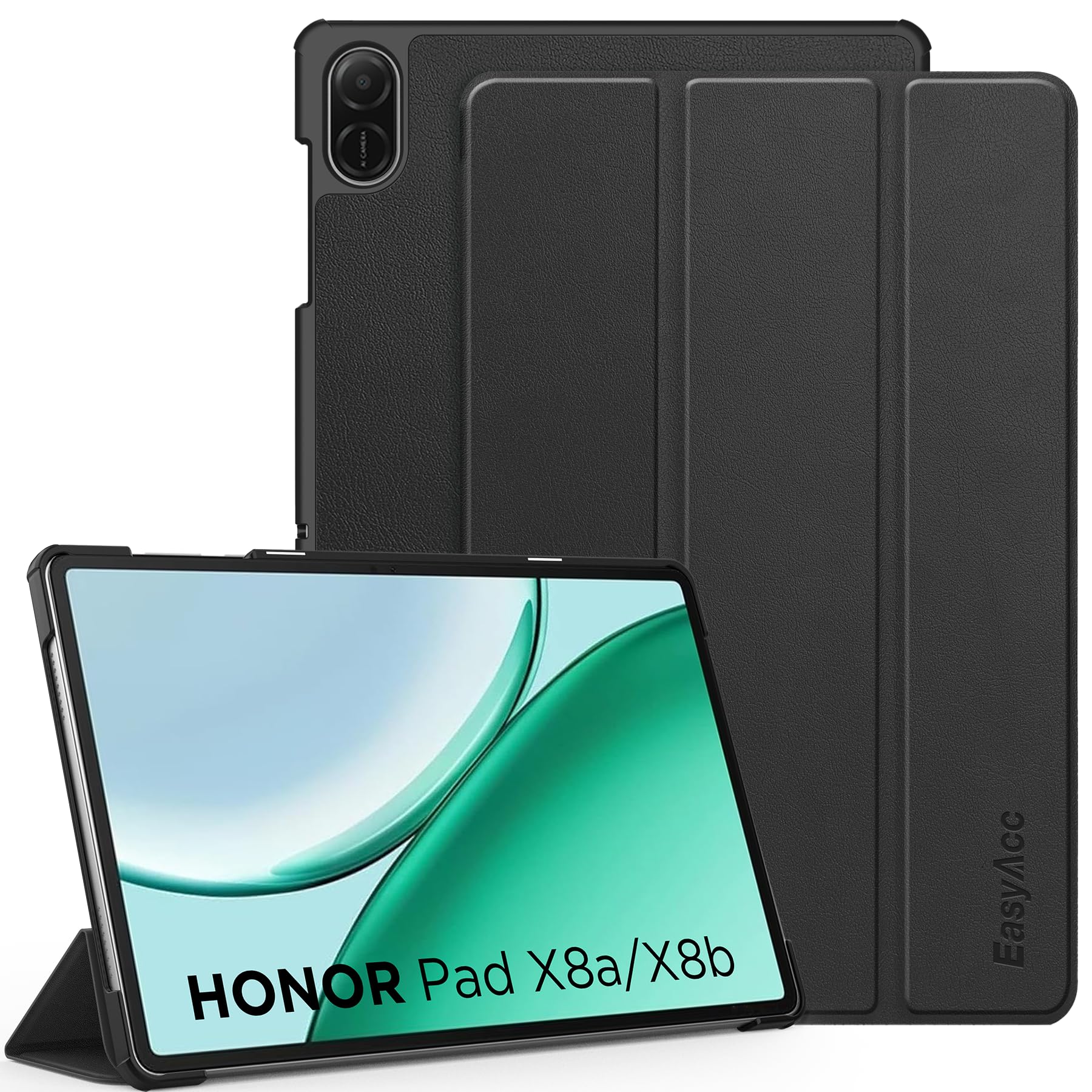 EasyBee Custodia In Silicone Trasparente Per Honor Pad X8a 11 Pollici – Ultra Sottile, Antiurto, TPU Militare Con Ricarica Wireless