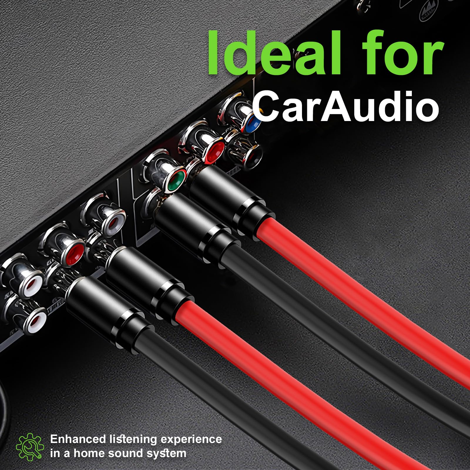 Lautsprecherkabel, 14 Gauge, 61 m, weiches Audiokabel für Autoradio, Heimkino, Surround-Sound, flexibles 14 AWG-Lautsprecherkabel, Rot/Schwarz