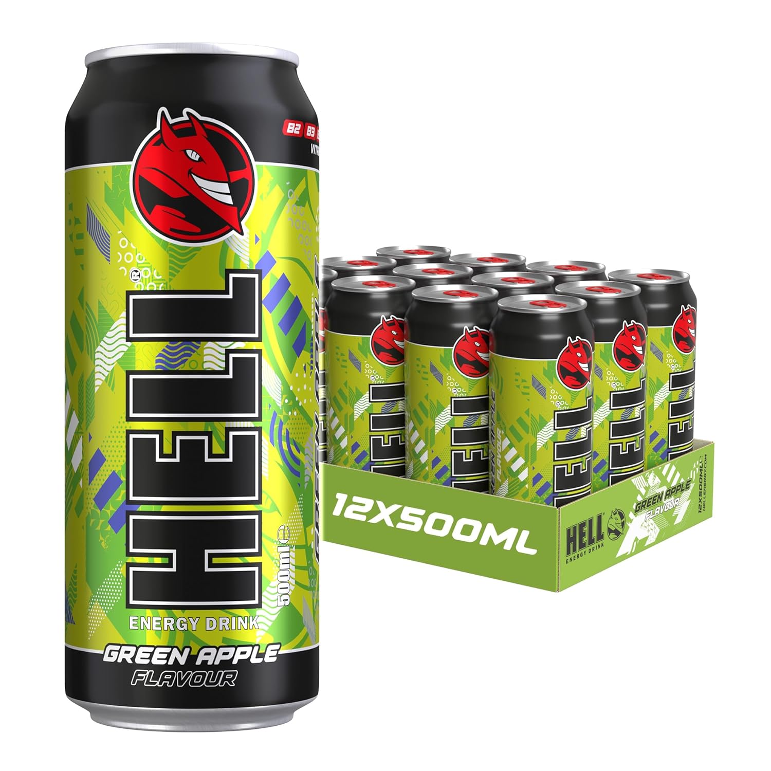 Klicken für größere Ansicht Hell Energy Drink Green Apple
