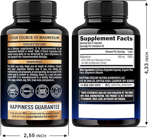 Miniatura 3 de Cápsulas de citrato de magnesio y condroitina de glucosamina