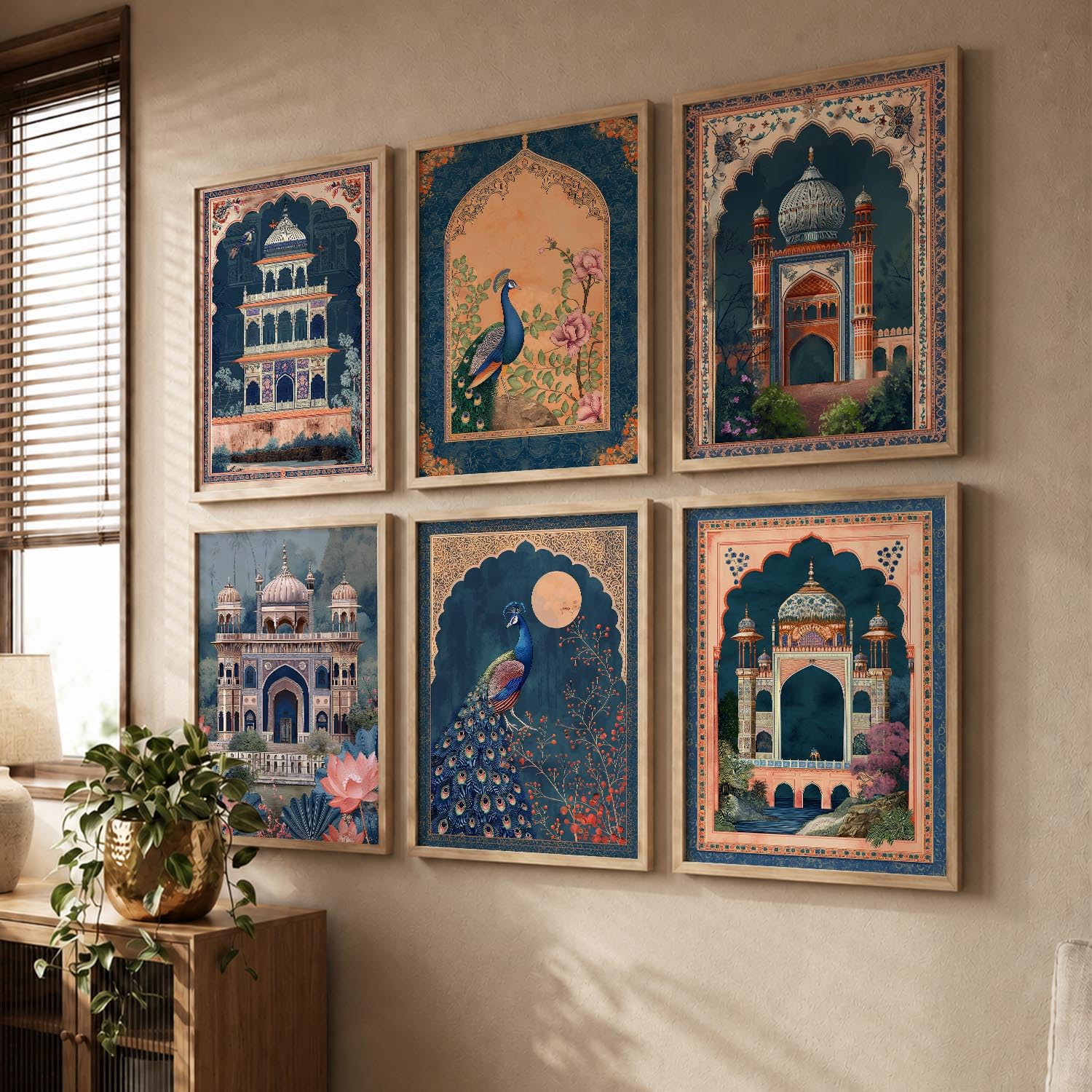 Madhubani Wall Art Set - Indian Pichwai Paintings -15