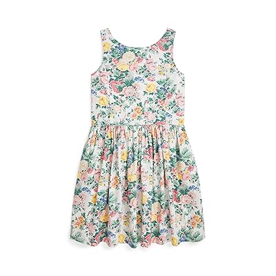 Polo Ralph Lauren Kids Floral Cotton Dress (Big Kid) Girl