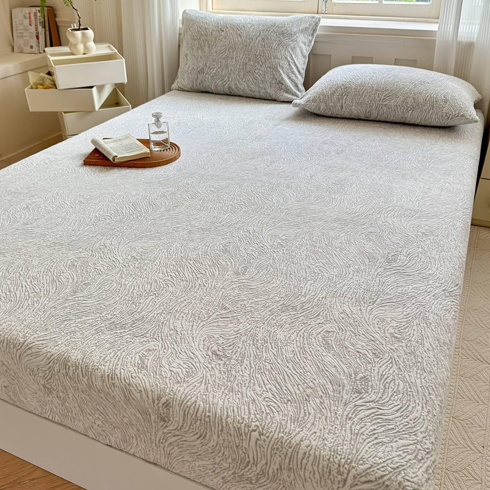 Drap-housse en jersey de velours de lait pour une chambre cocooning et chaleureuse