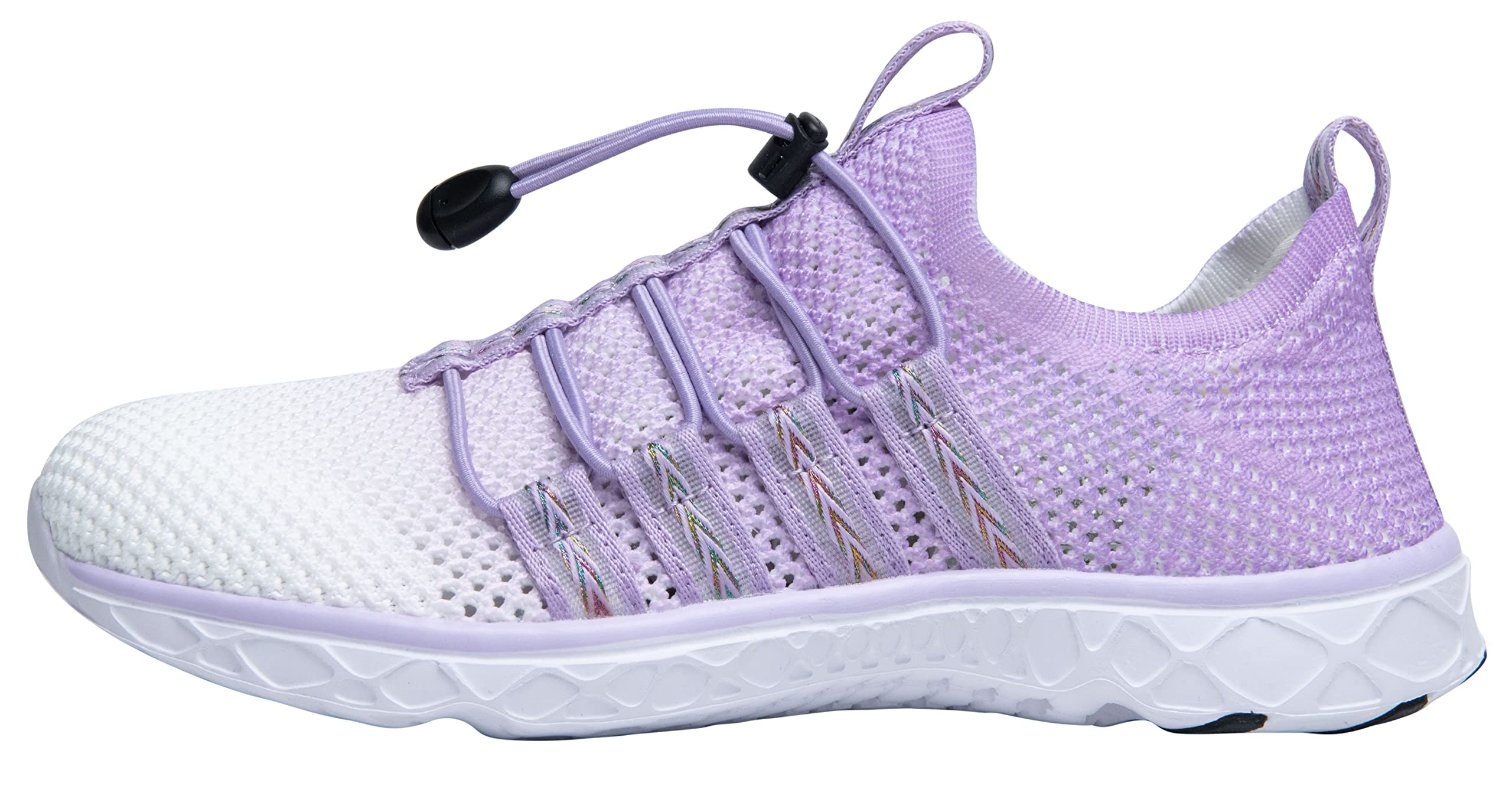 DLGJPA Women's Quick Drying Water Shoes Gradient Color for Beach or Water Sports Lightweight Slip On Walking Shoes