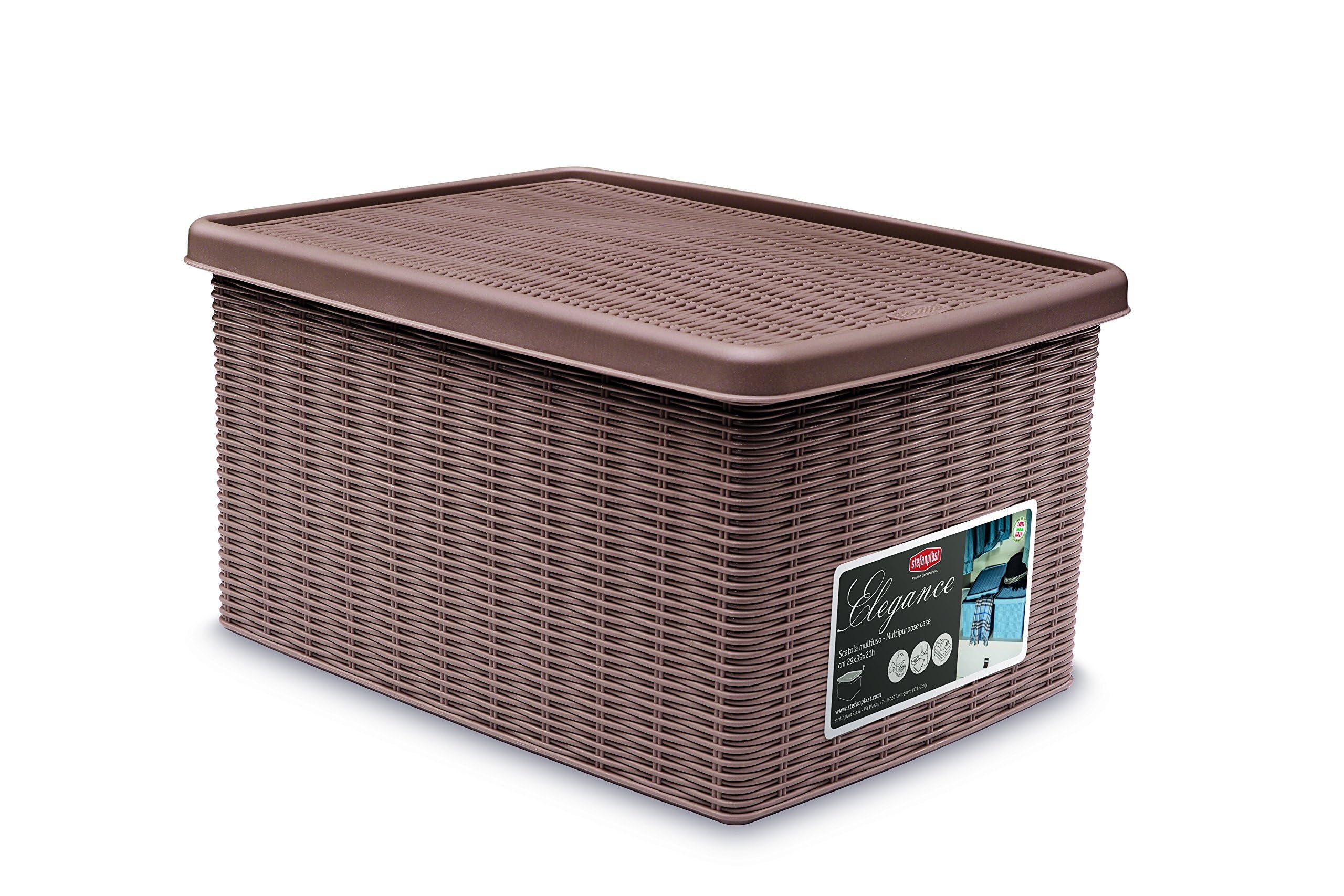 Stefanplast "Elegance Storage Box, Dove Grey, 29 x 39 x 21 cm
