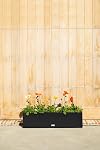 Veradek Bloc Series Planteur de boîtes à fenêtres - Pot de fleurs rectangulaires pour fenêtre intérieure ou extérieure Sill/Balcony.Utiliser tout le temps avec les trous de drainage.Décor moderne pour les sucents, les herbes, les petites plantes