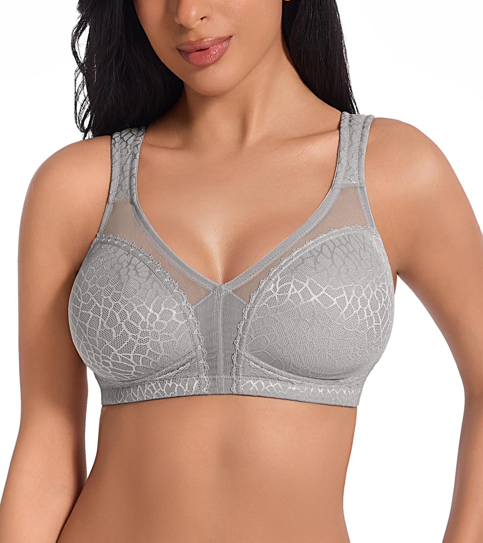 DotVol Damen Komfort Vollschalen Minimizer BH Bügellos Ohne Bügel Große Größen Unterwäsche