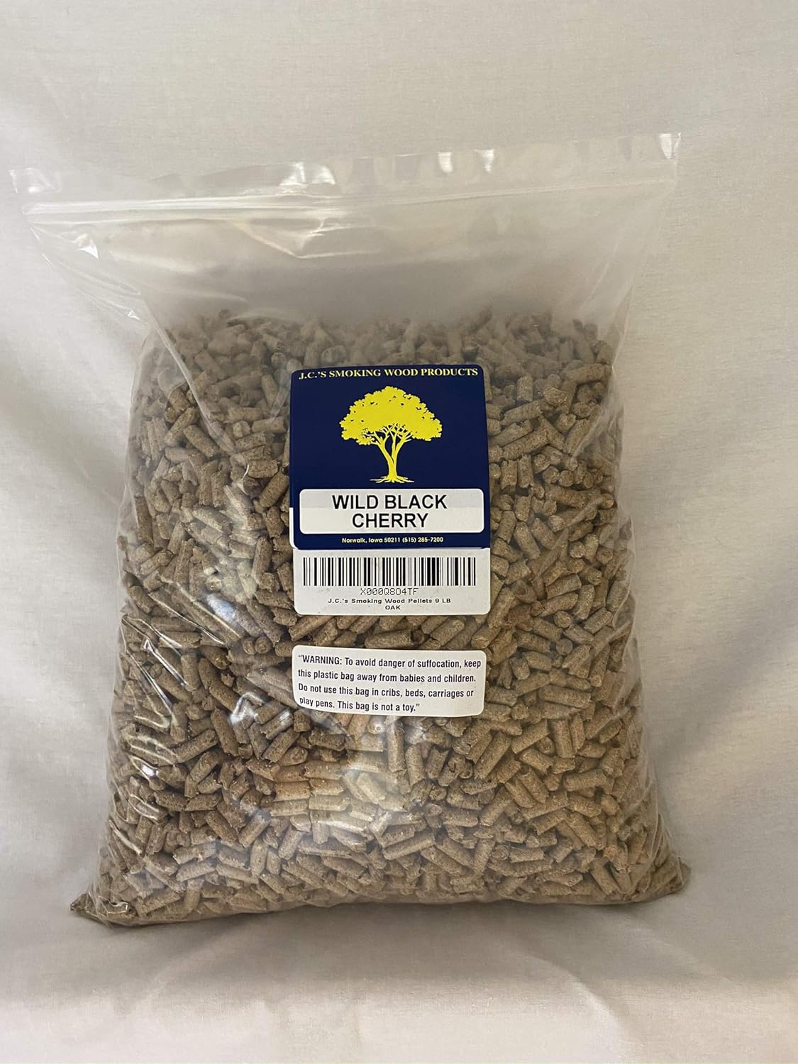 J.C.'s Smoking Wood Pellets - 9 lb Bag - Wild Black Cherry : Patio, Lawn & Garden